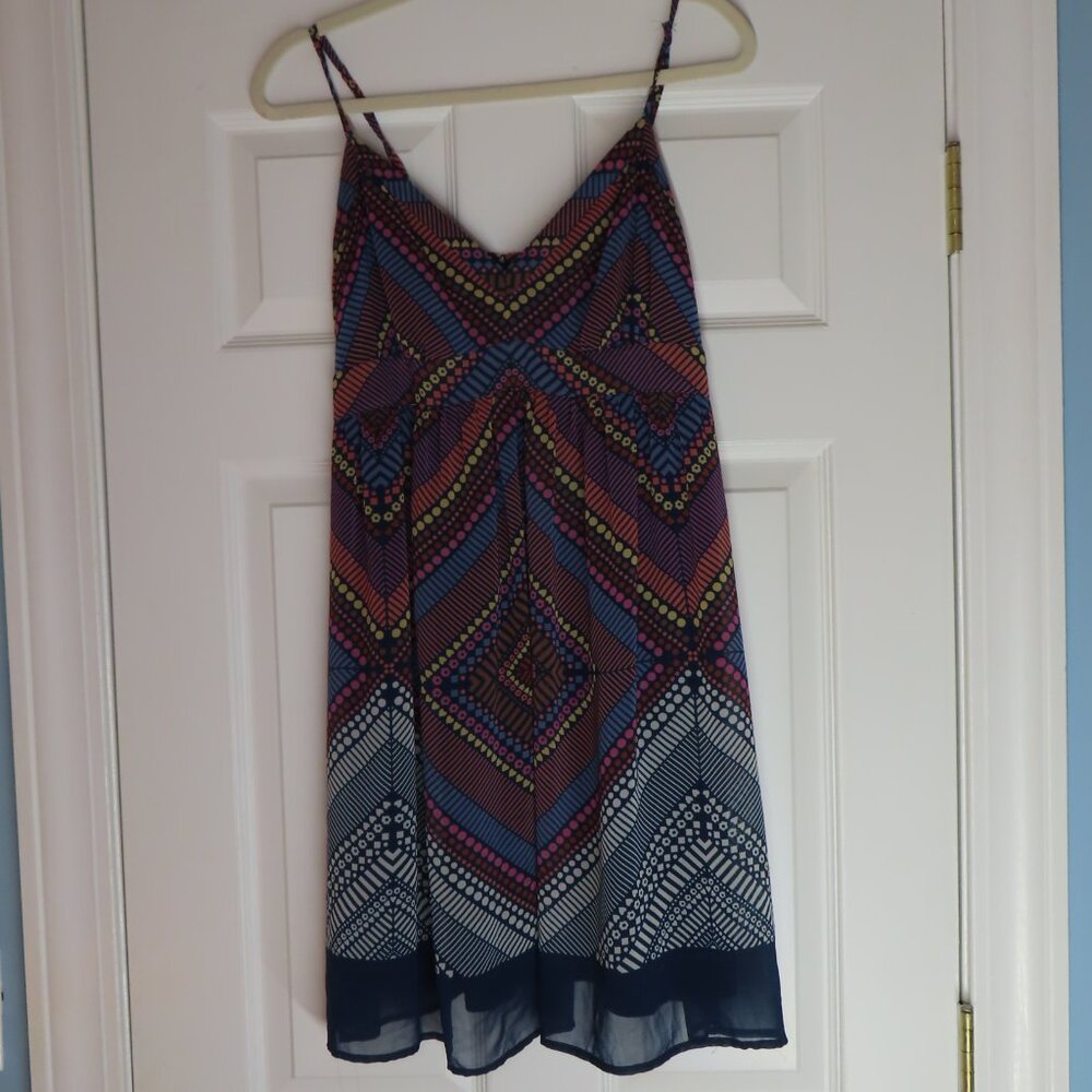 American Eagle Outfitters Boho Babydoll Dress Lined Size 14 Spaghetti Straps